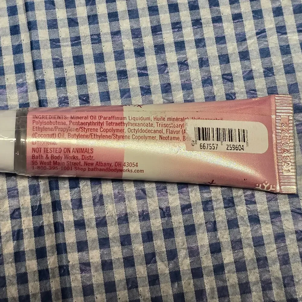 BBW Peppermint Patty Lip Gloss Minty Refreshing Care for Moisturizing Lips